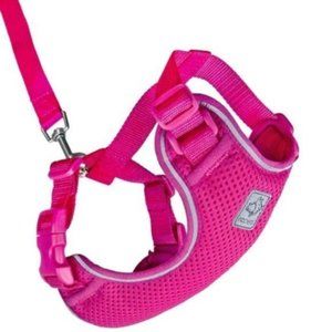 RC Pets Adventure Kitty Cat Harness + Leash Raspberry Medium
